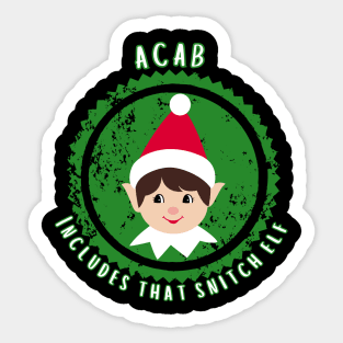 ACAB Snitch Elf Sticker